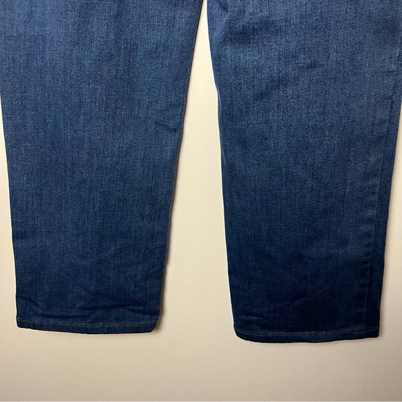 Judy Blue Jeans Wide Leg Trouser Denim High Rise Front Seam Stretch Dark Wash 32 - Picture 14 of 15